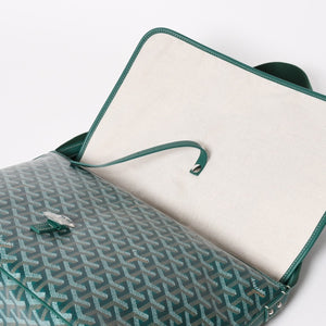 新品同様 GOYARD ゴヤール カペシアン バッグMM ショルダーバッグ CAPETIMMLTY09CG09P グリーン シルバー金具 中古 4a005864