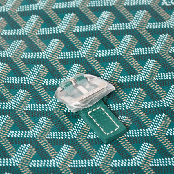 新品同様 GOYARD ゴヤール カペシアン バッグMM ショルダーバッグ CAPETIMMLTY09CG09P グリーン シルバー金具 中古 4a005864
