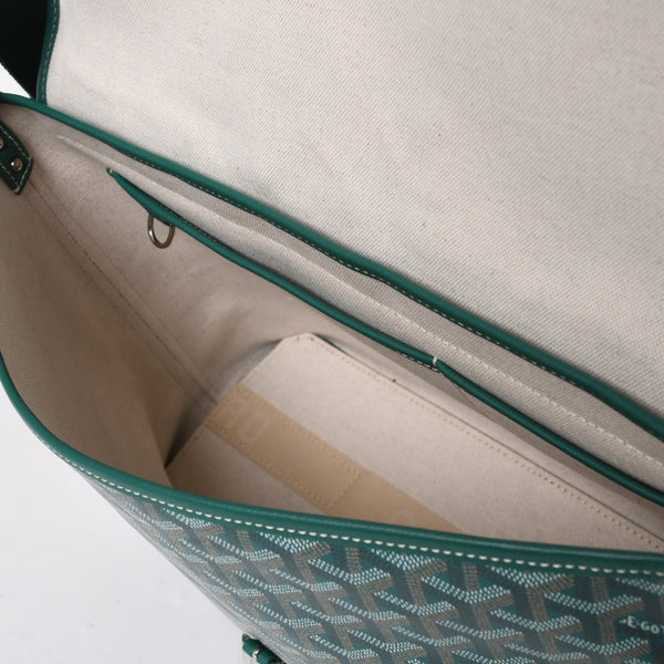新品同様 GOYARD ゴヤール カペシアン バッグMM ショルダーバッグ CAPETIMMLTY09CG09P グリーン シルバー金具 中古 4a005864