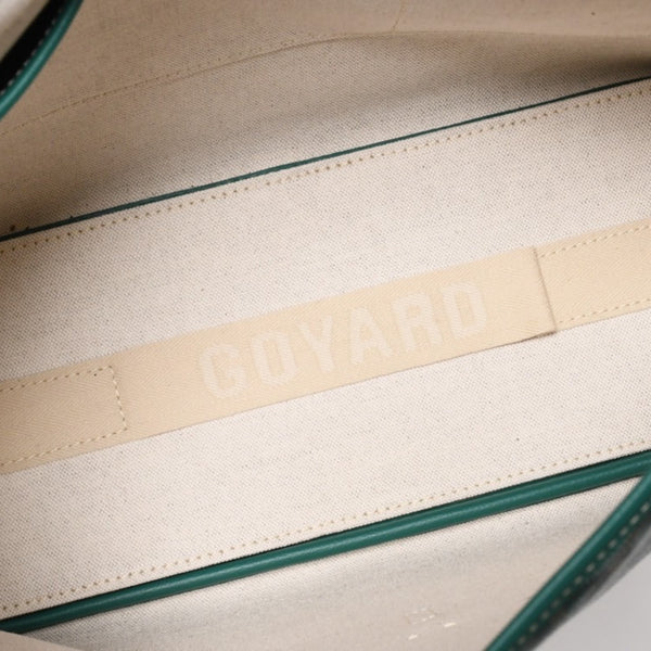 新品同様 GOYARD ゴヤール カペシアン バッグMM ショルダーバッグ CAPETIMMLTY09CG09P グリーン シルバー金具 中古 4a005864