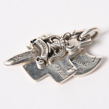 画像をギャラリービューアに読み込む, CHROME HEARTS クロムハーツ 3トリンケッツ ペンダント トップ 重量約22.33g .925 1989 1998刻印 ダガー クロス アンカー シルバー925 美品 中古 4a005922