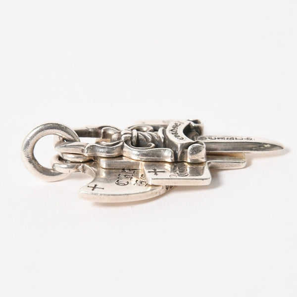 CHROME HEARTS クロムハーツ 3トリンケッツ ペンダント トップ 重量約22.33g .925 1989 1998刻印 ダガー クロス アンカー シルバー925 美品 中古 4a005922