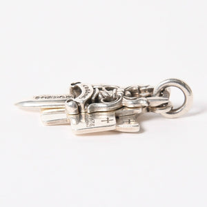 CHROME HEARTS クロムハーツ 3トリンケッツ ペンダント トップ 重量約22.33g .925 1989 1998刻印 ダガー クロス アンカー シルバー925 美品 中古 4a005922