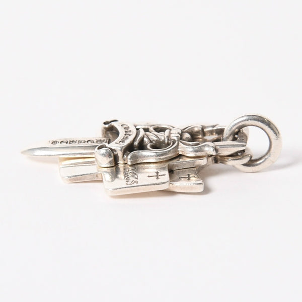 CHROME HEARTS クロムハーツ 3トリンケッツ ペンダント トップ 重量約22.33g .925 1989 1998刻印 ダガー クロス アンカー シルバー925 美品 中古 4a005922