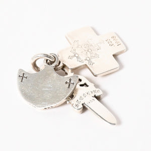 CHROME HEARTS クロムハーツ 3トリンケッツ ペンダント トップ 重量約22.33g .925 1989 1998刻印 ダガー クロス アンカー シルバー925 美品 中古 4a005922