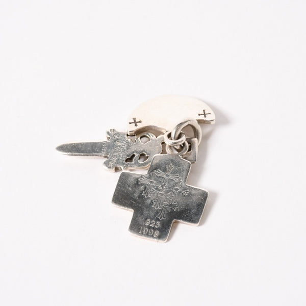 CHROME HEARTS クロムハーツ 3トリンケッツ ペンダント トップ 重量約22.33g .925 1989 1998刻印 ダガー クロス アンカー シルバー925 美品 中古 4a005922