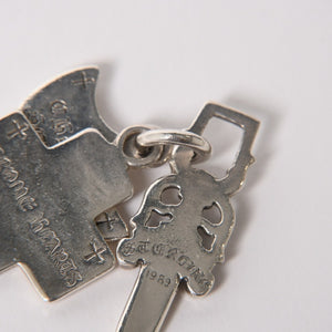CHROME HEARTS クロムハーツ 3トリンケッツ ペンダント トップ 重量約22.33g .925 1989 1998刻印 ダガー クロス アンカー シルバー925 美品 中古 4a005922