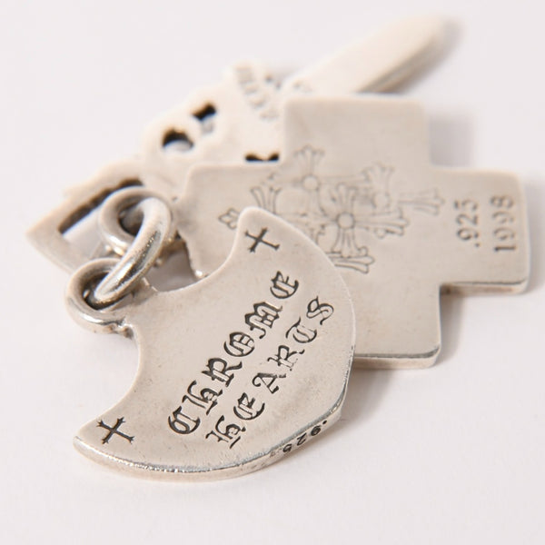 CHROME HEARTS クロムハーツ 3トリンケッツ ペンダント トップ 重量約22.33g .925 1989 1998刻印 ダガー クロス アンカー シルバー925 美品 中古 4a005922