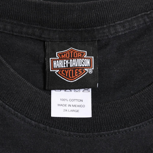HARLEY DAVIDSON ハーレーダヴィッドソン 00's 半袖Tシャツ サイズ2XL ブラック サウスハンプトン マサチューセッツ 古着 美品 中古 4a005843