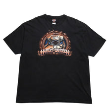 画像をギャラリービューアに読み込む, HARLEY DAVIDSON ハーレーダヴィッドソン 00's 半袖Tシャツ サイズ2XL ブラック サウスハンプトン マサチューセッツ 古着 美品 中古 4a005843