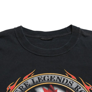 HARLEY DAVIDSON ハーレーダヴィッドソン 00's 半袖Tシャツ ブラック ナイアガラフォールズ カナダ 古着 美品 中古 4a005845