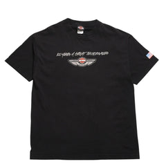 HARLEY DAVIDSON ハーレーダヴィッドソン 00's 半袖Tシャツ サイズL ウィリー G ダビッドソン 100周年記念 ブラック 古着 美品 中古 4a005851