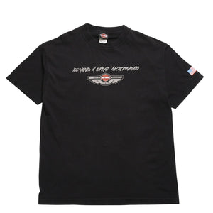HARLEY DAVIDSON ハーレーダヴィッドソン 00's 半袖Tシャツ サイズL ウィリー G ダビッドソン 100周年記念 ブラック 古着 美品 中古 4a005851