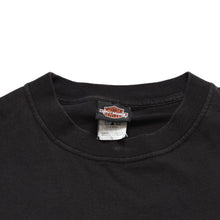 Load the image into the gallery viewer. HARLEY DAVIDSON ハーレーダヴィッドソン 00's 半袖Tシャツ サイズL ウィリー G ダビッドソン 100周年記念 ブラック 古着 美品 中古 4a005851
