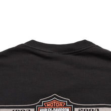 Load the image into the gallery viewer. HARLEY DAVIDSON ハーレーダヴィッドソン 00's 半袖Tシャツ サイズL ウィリー G ダビッドソン 100周年記念 ブラック 古着 美品 中古 4a005851