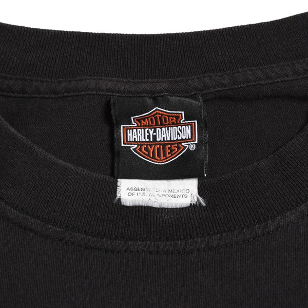 HARLEY DAVIDSON ハーレーダヴィッドソン 00's 半袖Tシャツ サイズL ウィリー G ダビッドソン 100周年記念 ブラック 古着 美品 中古 4a005851