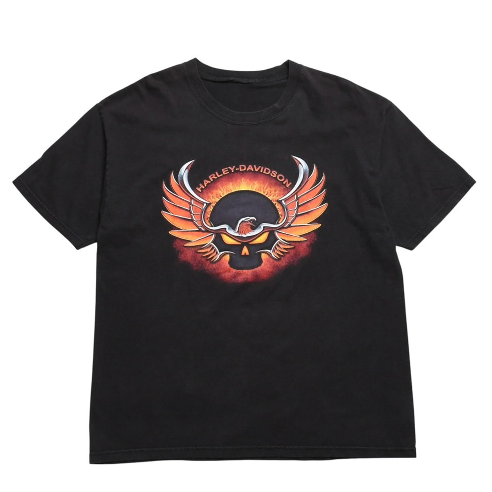 HARLEY DAVIDSON ハーレーダヴィッドソン 00's 半袖Tシャツ ブラック テキサス サン アントニオ 2006年 古着 美品 中古 4a005853