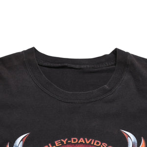 HARLEY DAVIDSON ハーレーダヴィッドソン 00's 半袖Tシャツ ブラック テキサス サン アントニオ 2006年 古着 美品 中古 4a005853