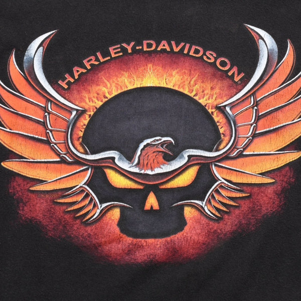 HARLEY DAVIDSON ハーレーダヴィッドソン 00's 半袖Tシャツ ブラック テキサス サン アントニオ 2006年 古着 美品 中古 4a005853