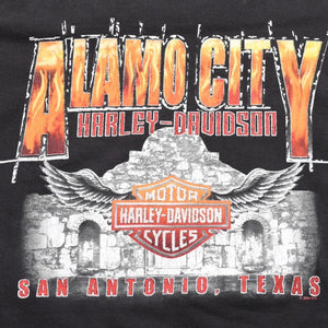 HARLEY DAVIDSON ハーレーダヴィッドソン 00's 半袖Tシャツ ブラック テキサス サン アントニオ 2006年 古着 美品 中古 4a005853