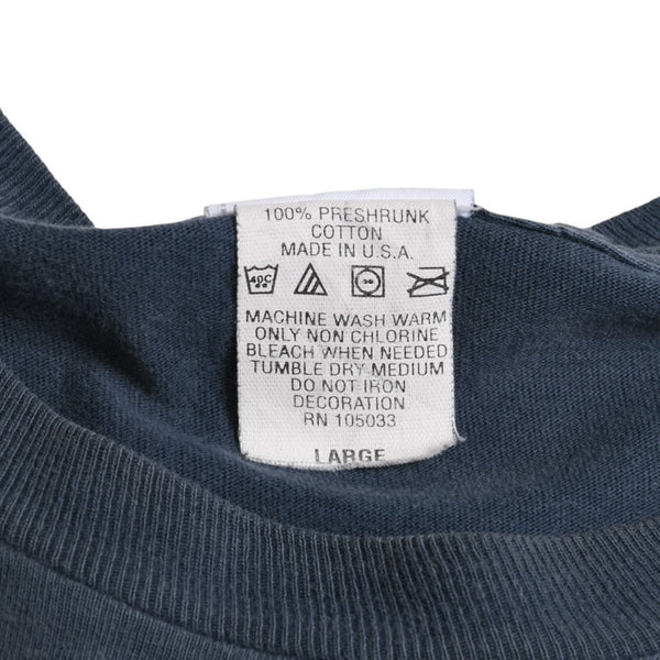 HARLEY DAVIDSON ハーレーダヴィッドソン 00's 半袖Tシャツ サイズL ブルーグレー シャーロット ノースカロライナ 古着 美品 中古 4a005854