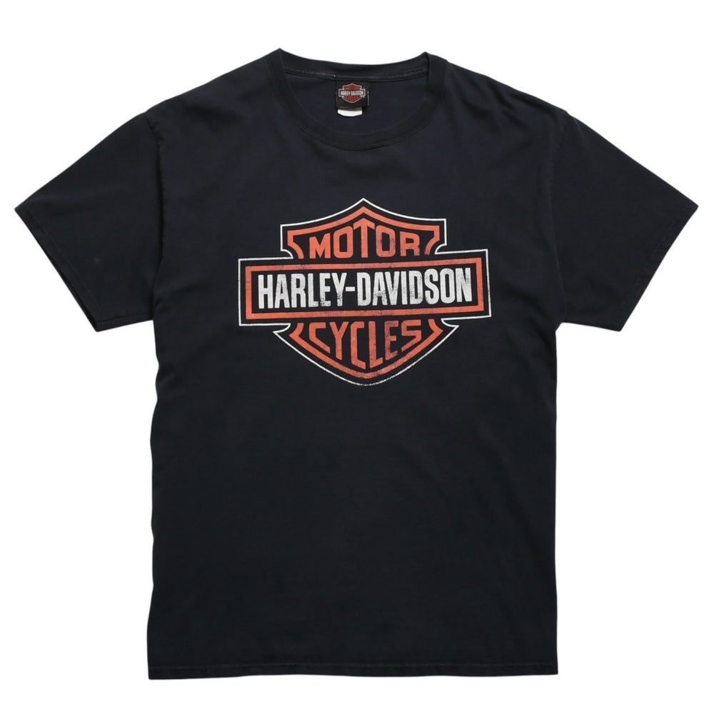 HARLEY DAVIDSON ハーレーダヴィッドソン 00's 半袖Tシャツ ブラック コットン フロリダ タンパ 古着 美品 中古 4a005846