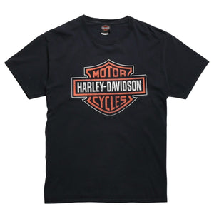 HARLEY DAVIDSON ハーレーダヴィッドソン 00's 半袖Tシャツ ブラック コットン フロリダ タンパ 古着 美品 中古 4a005846