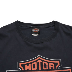 HARLEY DAVIDSON ハーレーダヴィッドソン 00's 半袖Tシャツ ブラック コットン フロリダ タンパ 古着 美品 中古 4a005846