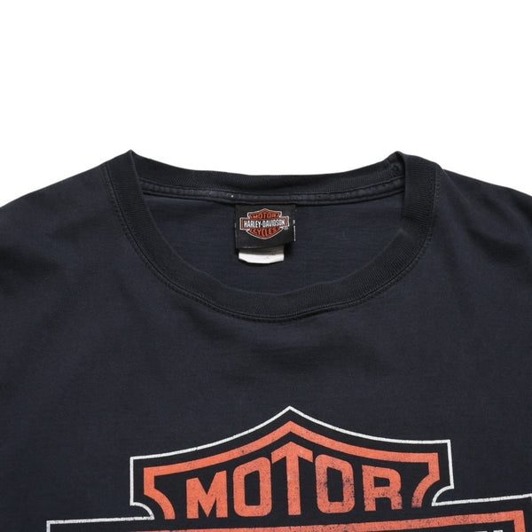 HARLEY DAVIDSON ハーレーダヴィッドソン 00's 半袖Tシャツ ブラック コットン フロリダ タンパ 古着 美品 中古 4a005846