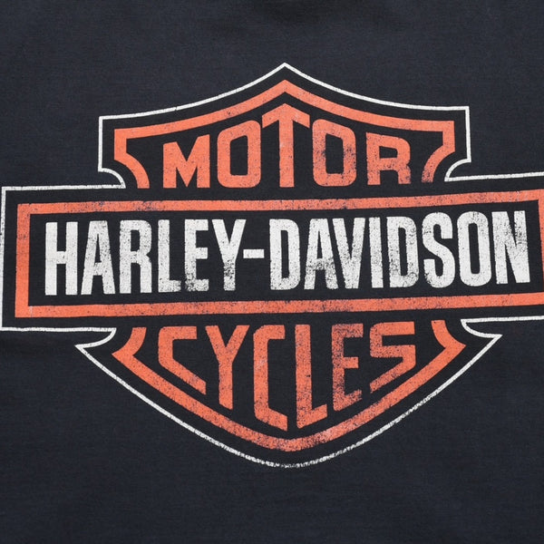 HARLEY DAVIDSON ハーレーダヴィッドソン 00's 半袖Tシャツ ブラック コットン フロリダ タンパ 古着 美品 中古 4a005846