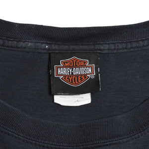 HARLEY DAVIDSON ハーレーダヴィッドソン 00's 半袖Tシャツ ブラック コットン フロリダ タンパ 古着 美品 中古 4a005846