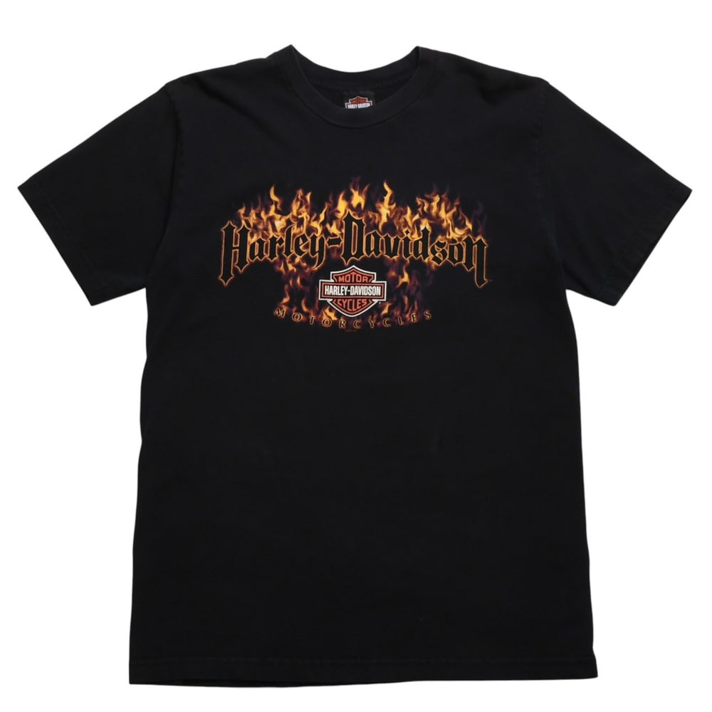 HARLEY DAVIDSON ハーレーダヴィッドソン 00's 半袖Tシャツ サイズL ブラック ジョージア ダルトン 古着 美品 中古 4a005852