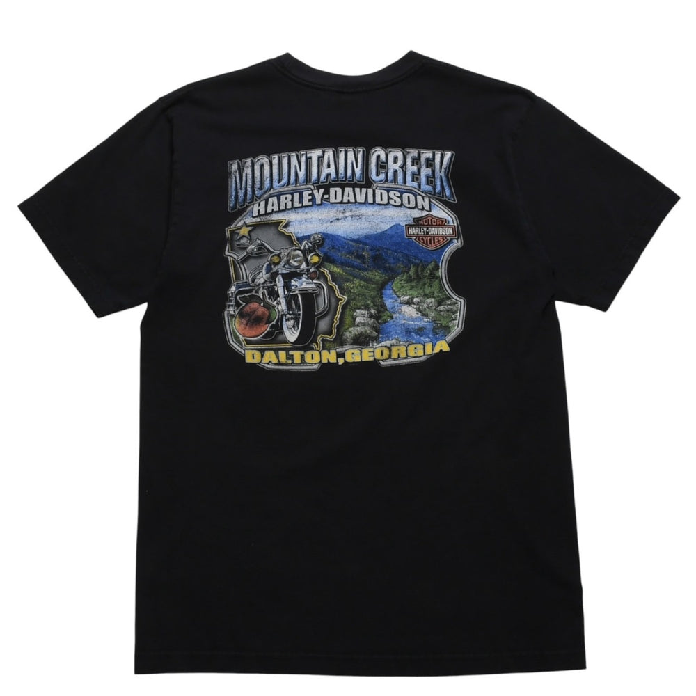 HARLEY DAVIDSON ハーレーダヴィッドソン 00's 半袖Tシャツ サイズL ブラック ジョージア ダルトン 古着 美品 中古 4a005852