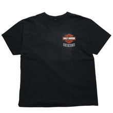 画像をギャラリービューアに読み込む, HARLEY DAVIDSON ハーレーダヴィッドソン 00's 半袖Tシャツ ブラック Brian's ブライアンズ ラングホーン 古着 美品 中古 4a005844