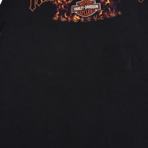 HARLEY DAVIDSON ハーレーダヴィッドソン 00's 半袖Tシャツ サイズL ブラック ジョージア ダルトン 古着 美品 中古 4a005852