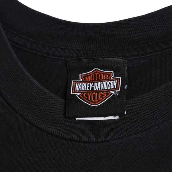 HARLEY DAVIDSON ハーレーダヴィッドソン 00's 半袖Tシャツ サイズL ブラック ジョージア ダルトン 古着 美品 中古 4a005852