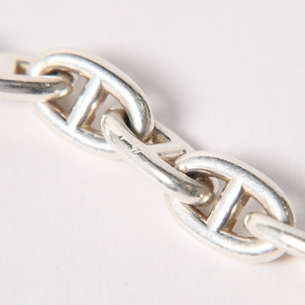 極美品 HERMES エルメス シェーヌダンクルMM ブレスレット 15コマ 重量約56.84g Ag925刻印 シルバー925 中古 4a005879