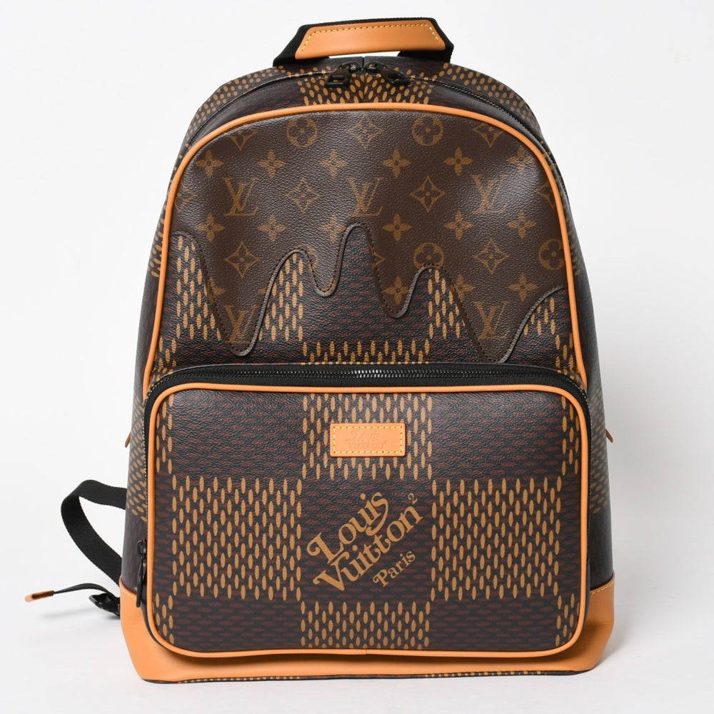 新品同様品 LOUIS VITTON ルイヴィトン ダミエジャイアント キャンバスバックパック リュック N40380 ブラウン 中古 4a005868