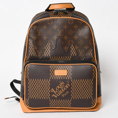 新品同様品 LOUIS VITTON ルイヴィトン ダミエジャイアント キャンバスバックパック リュック N40380 ブラウン 中古 4a005868