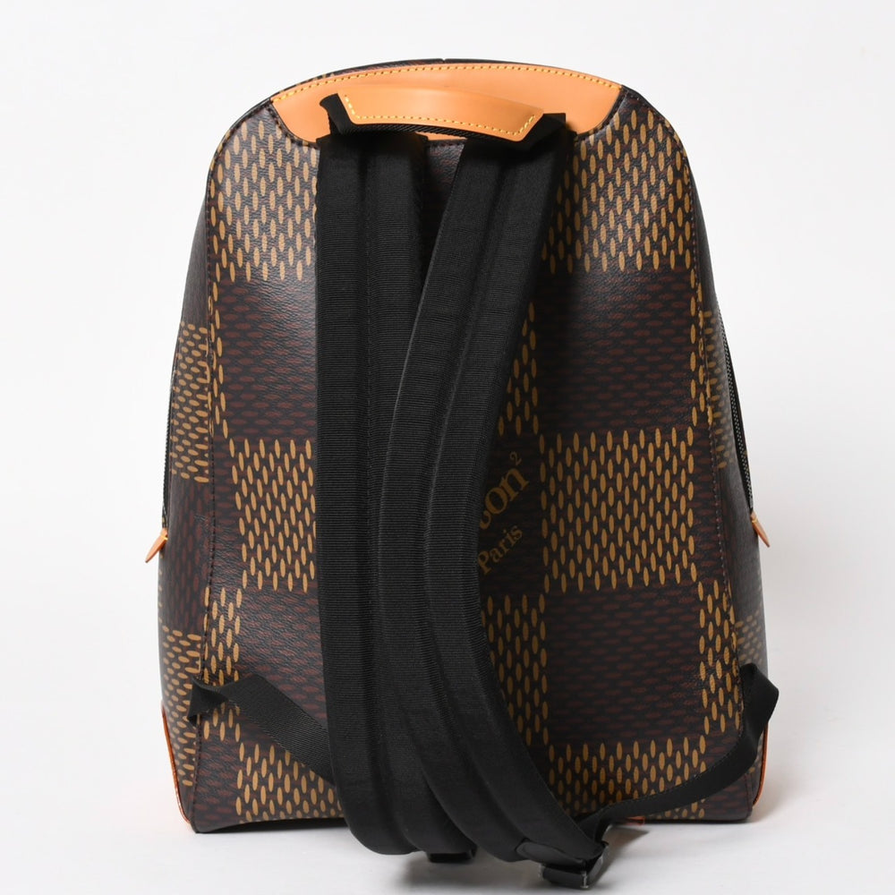 新品同様品 LOUIS VITTON ルイヴィトン ダミエジャイアント キャンバスバックパック リュック N40380 ブラウン 中古 4a005868