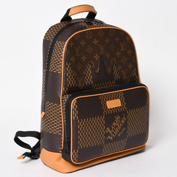 新品同様品 LOUIS VITTON ルイヴィトン ダミエジャイアント キャンバスバックパック リュック N40380 ブラウン 中古 4a005868