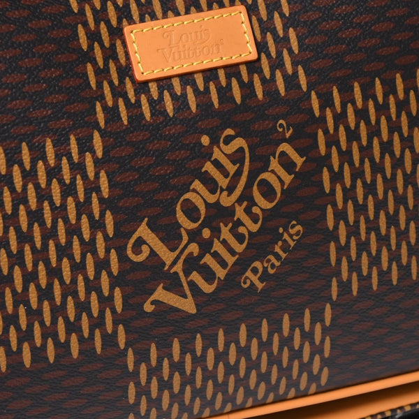 新品同様品 LOUIS VITTON ルイヴィトン ダミエジャイアント キャンバスバックパック リュック N40380 ブラウン 中古 4a005868