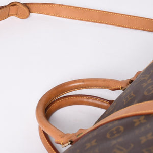 LOUIS VUITTON Keepall Bandouliere 60 Boston Bag M41412 Monogram PVC Tanned Leather Brown Good Condition Used 4a000585