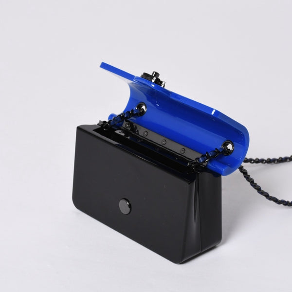 CHANEL シャネル ミニ イヴニングバッグ チェーンショルダーバッグ AS2534 ランダム番台 ココマーク プレキシグラス 美品 中古 4a000520