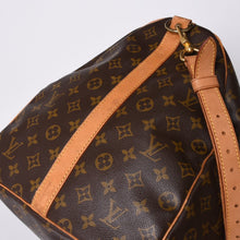 画像をギャラリービューアに読み込む, LOUIS VUITTON ルイヴィトン キーポルバンドリエール60 ボストンバッグ M41412 モノグラム PVC ヌメ革 ブラウン 美品 中古 4a000585
