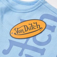 将图片加载到图库查看器中。 新品未使用 Von Dutch ボンダッチ リブタンクトップ ノースリーブ 7VND9A8206NV サイズM アイスブルー レディース 中古 4a005857