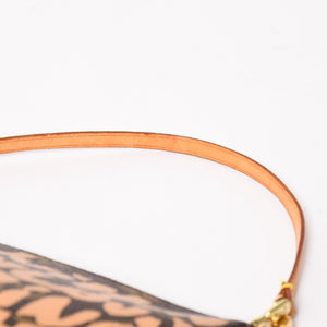 極美品 LOUIS VUITTON ルイヴィトン ポシェットアクセソワ―ル ポーチ M92193 モノグラムグラフィティ ブラウン オレンジ ゴールド金具 中古 4a005835