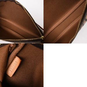 極美品 LOUIS VUITTON ルイヴィトン ポシェットアクセソワ―ル ポーチ M92193 モノグラムグラフィティ ブラウン オレンジ ゴールド金具 中古 4a005835