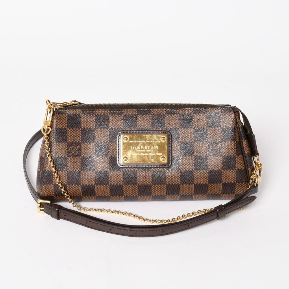 極美品 LOUIS VUITTON ルイヴィトン ポシェット エヴァ モノグラム M95567 ブラウン ゴールド金具 中古 4a005824
