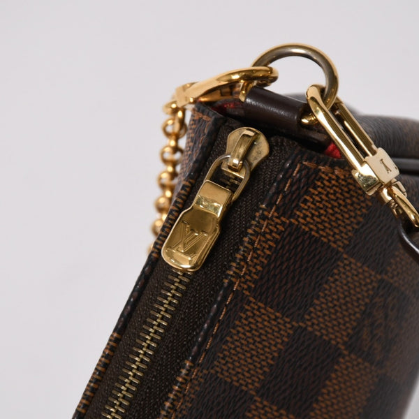 極美品 LOUIS VUITTON ルイヴィトン ポシェット エヴァ モノグラム M95567 ブラウン ゴールド金具 中古 4a005824